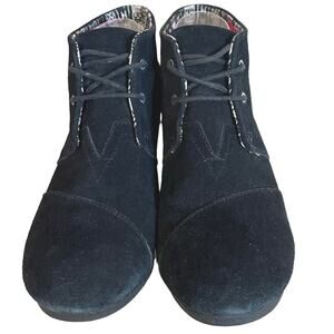 Toms‎ ankle boots suede leather uppers booties size 11